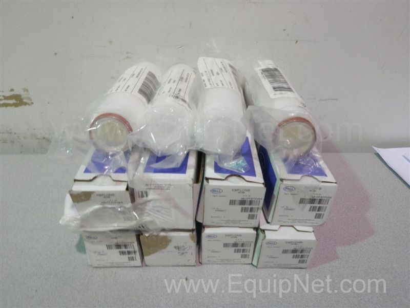Lot of 12 Pall AB1PFR7PVH4 Emflon 10-inch Cartridge Filters