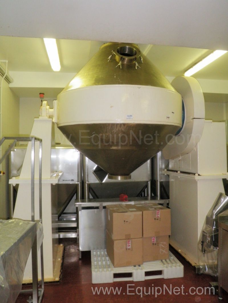 Stainless Steel Double Cone Rotary Blender 100 Cubic Feet