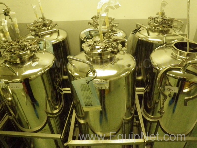 Lot of 2 Sartorius 98 Litre Stainless Steel Pressure Vessel