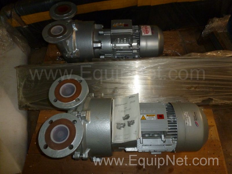 Lot of 2 Unused Elmo Rietschle Vacuum Pumps on Pallet