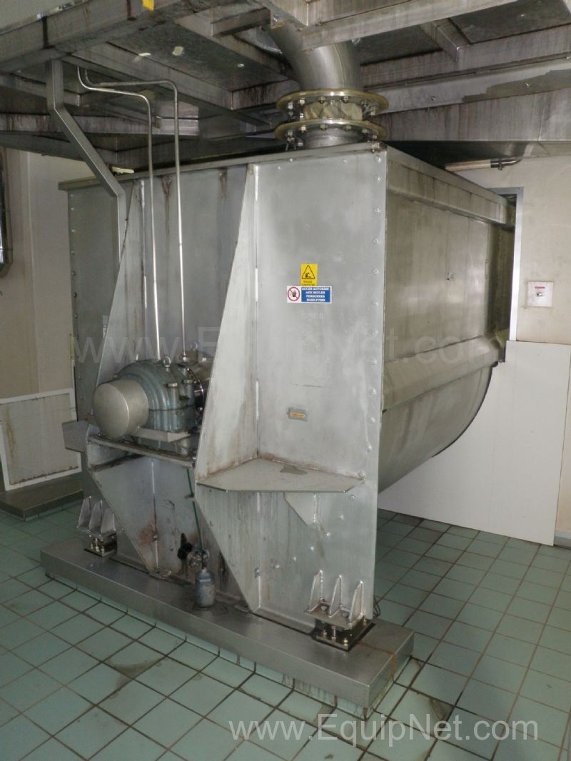 Gondhard 7500 Litre Stainless Steel Trough Paddle Blender 