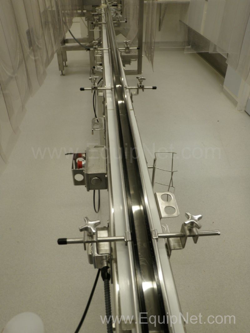 Garvey Sanitary Raised Bed Vial Conveyor - Approx. 29 Feet