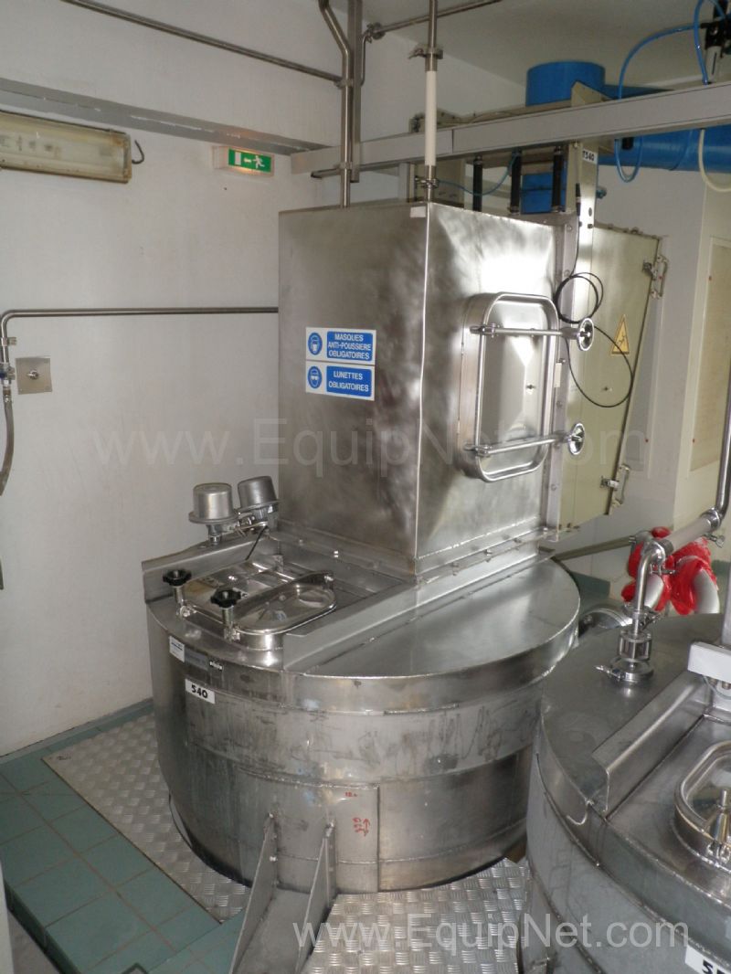 Ceram 500 Litre Stainless Steel Coned and Vented Feed Hopper