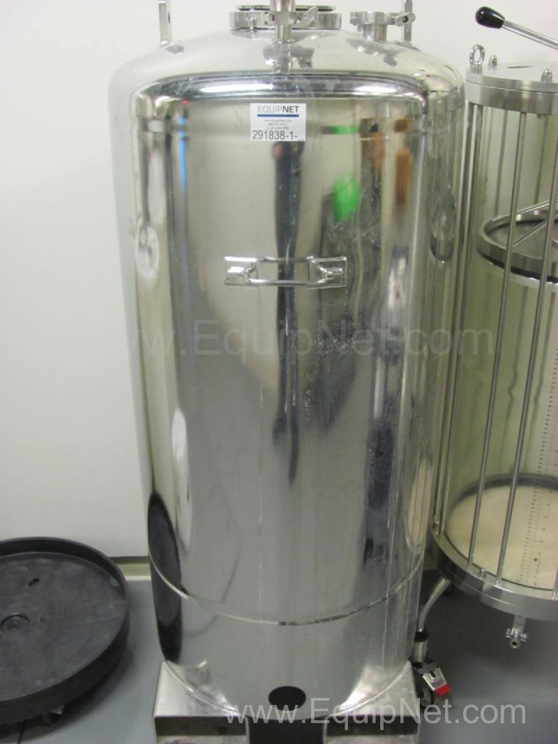100 Liter Single Wall Stainless Steel Transfer Tank