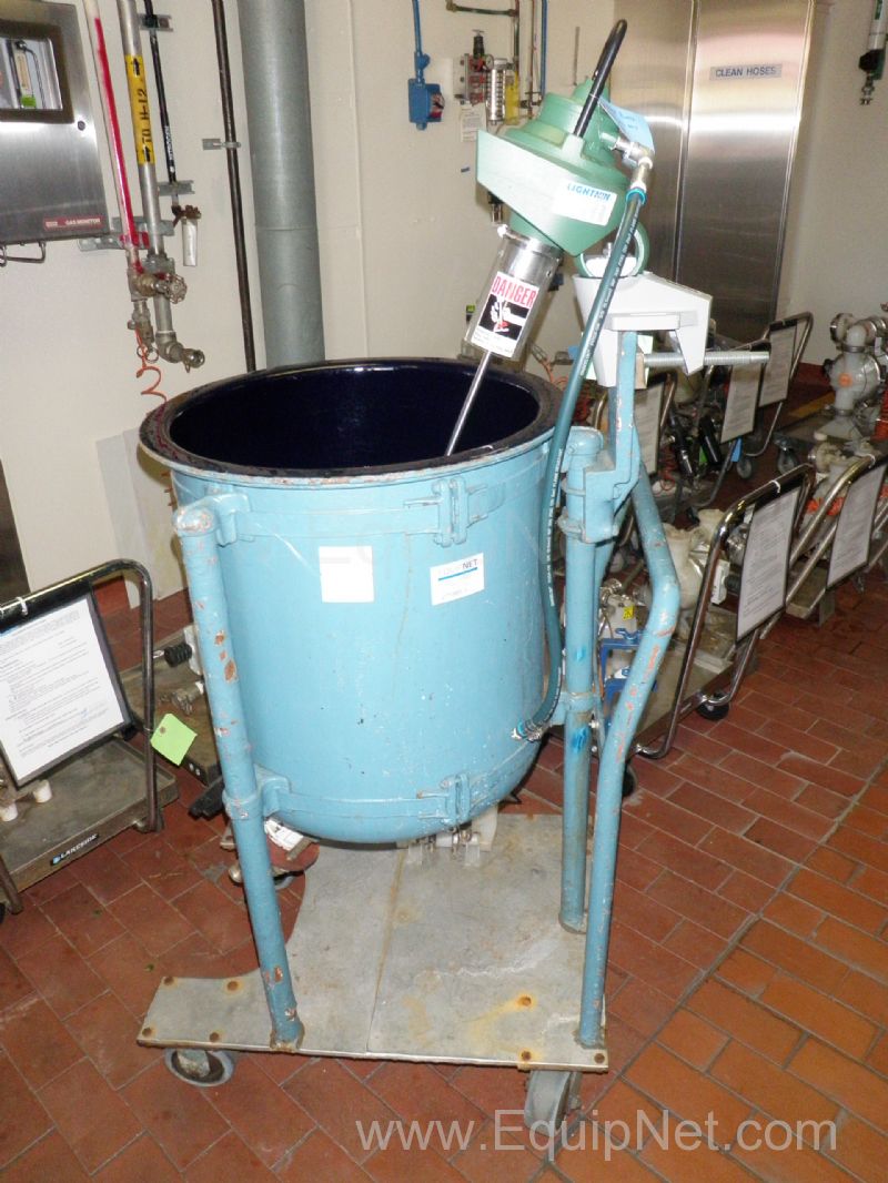 Pfaudler Open Top 30 Gallon Glass Lined Mixing Tank