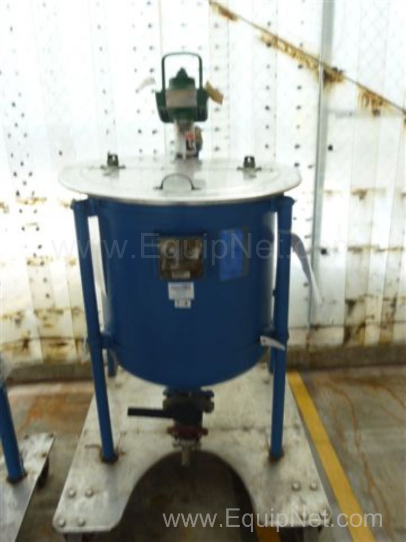 Lot of (2) Pfaudler 200 Liter Glass Lined Mix Tank with Agitator T-4,5