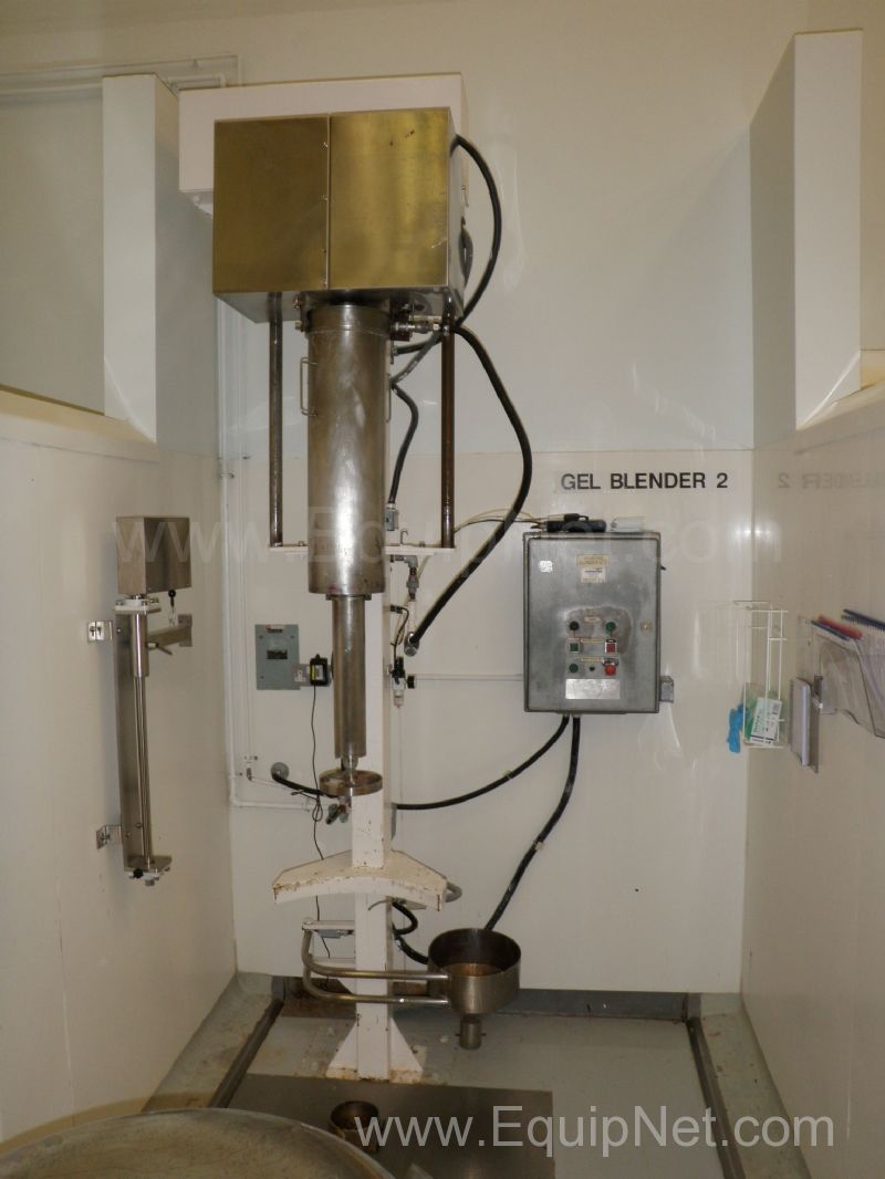 Silverson Vertical Spindle Lifting Head High Shear 250 Litre Drum Blender and Control System