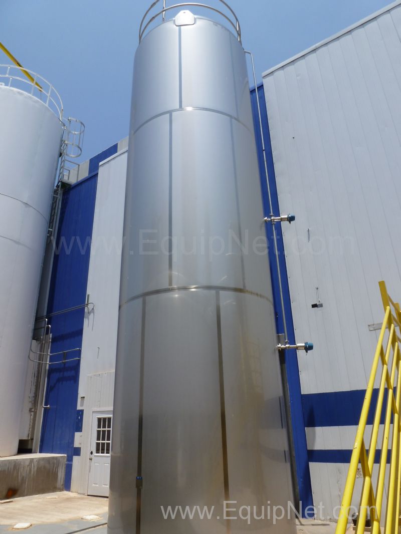 12,000 Gallon Walker Stainless Equipment Co. 304 Sanitary Stainless Steel Silo
