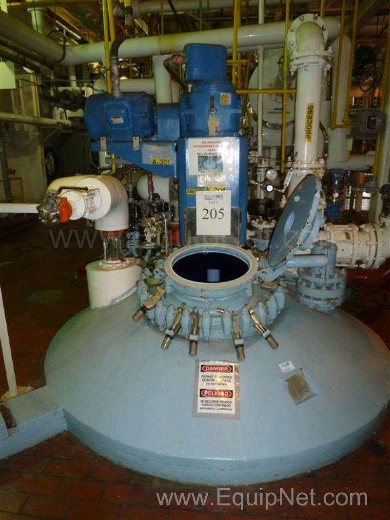 Pfaudler Glass Lined 2000 Gallon Reactor K301