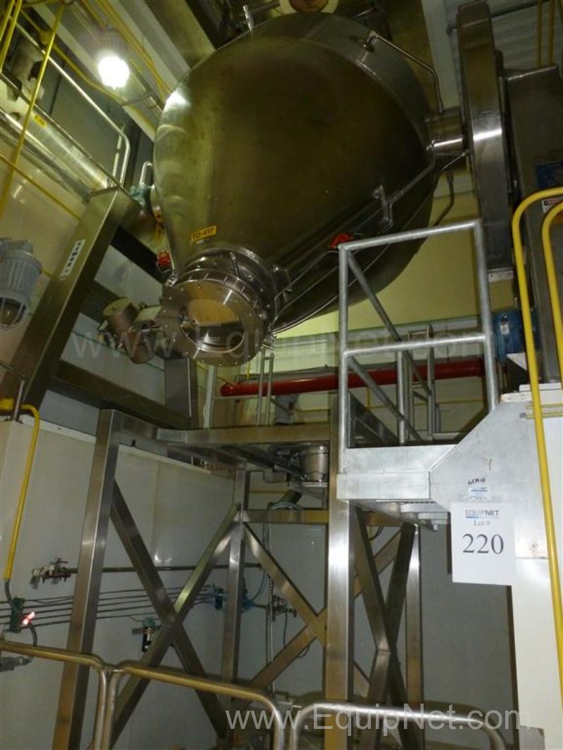 Gemco 150 Cubic Feet 316SS Double Cone Dryer TD-417