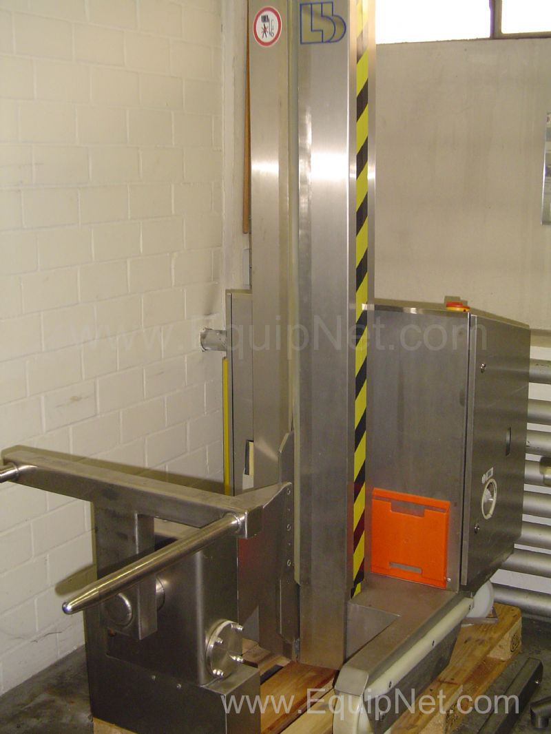 L B Bohle PTH 250 Mobile Battery Assisted Stainless steel Tote Bin Lifter