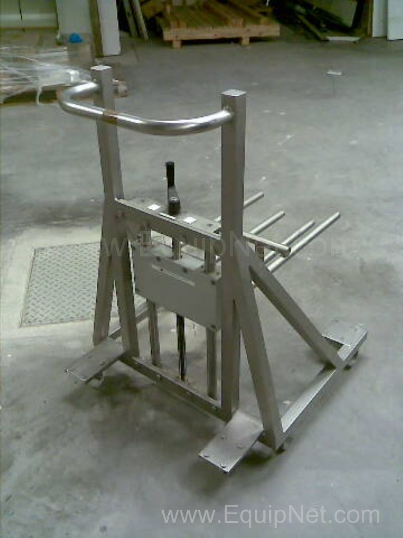 1 lot of 2 Mobile Trollies for  Aluminium Foil with height adjustment
