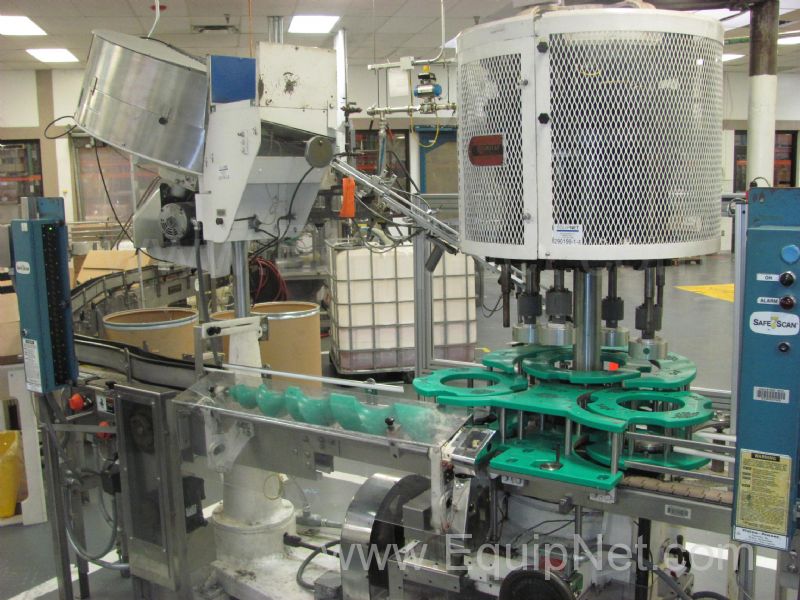 Pneumatic Scale Four Head Rotary Plugger - Capper