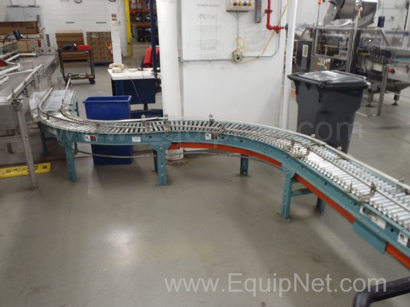 Ten Feet of XenoROL Motorized Case Roller Conveyor with 'S' Turn 