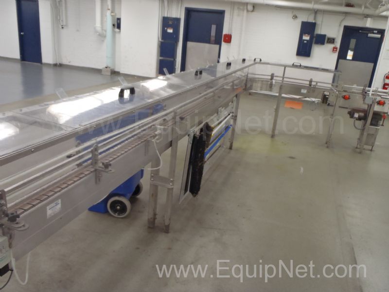 Approx. 30 Feet of Alliance Table Top Conveyor with 90 Degree Turn