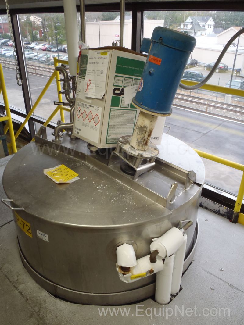 Stainless Steel 300 Gallon Jacketed Mixing Tank - P72