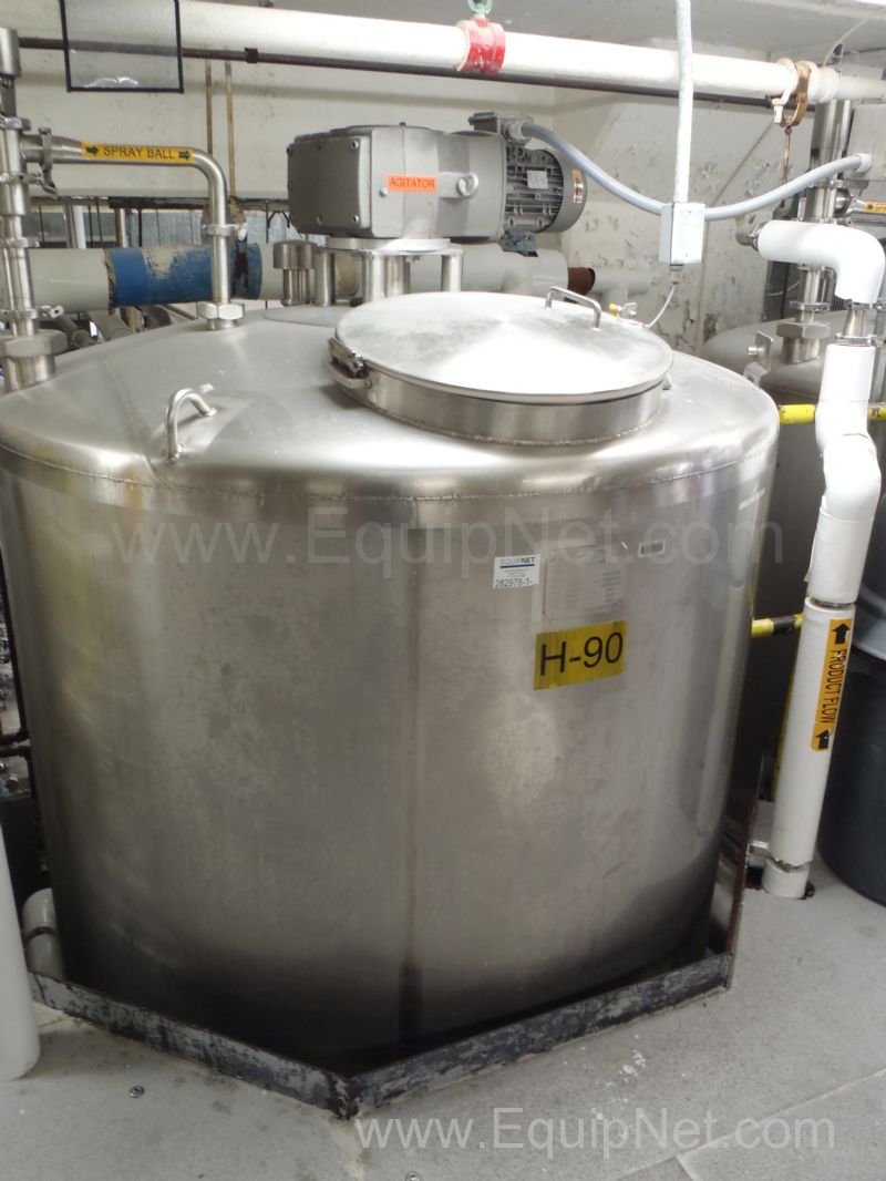 Walker Stainless 1,000 Gallon Single Wall Mix Tank - H 90