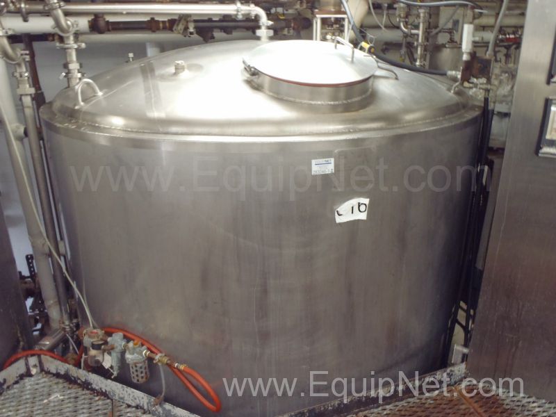 Walker 1700 Gallon Stainless Steel Jacketed Mix Tank #16