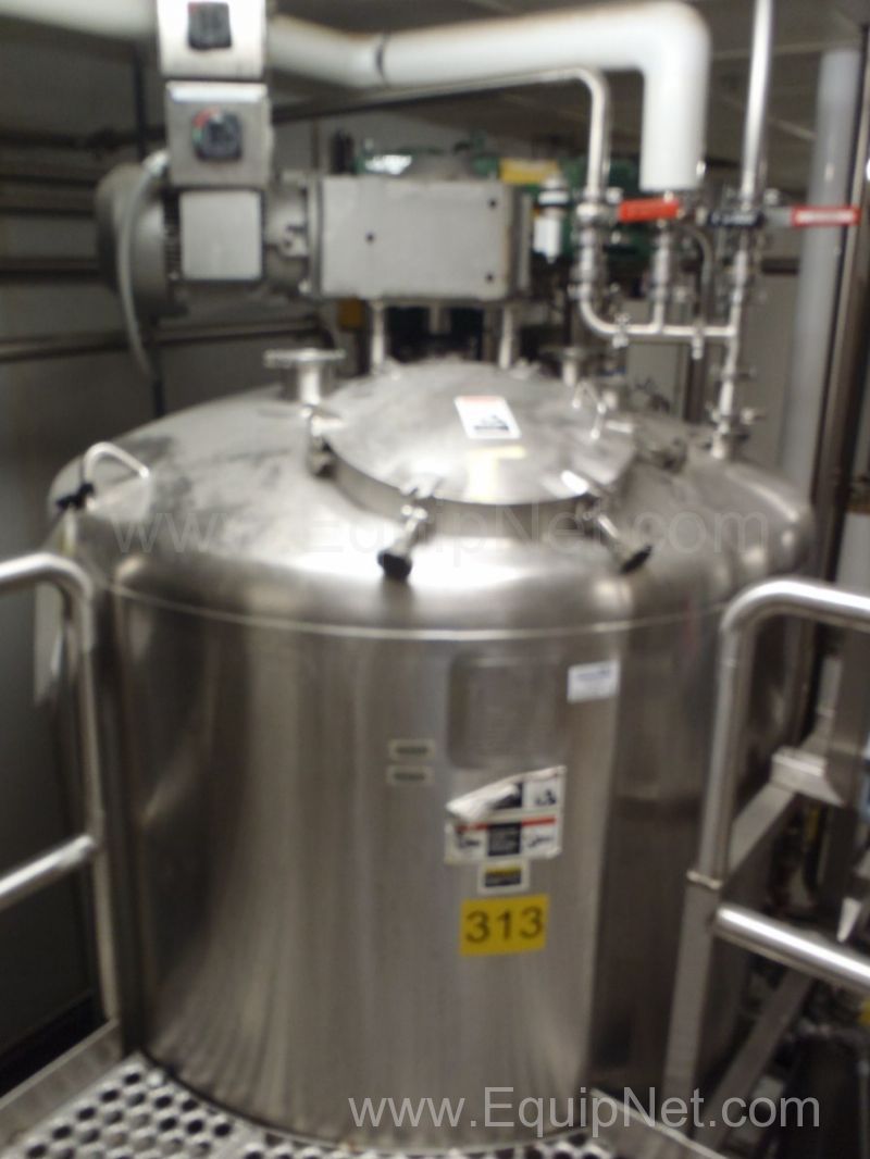 Walker 500 Gallon Stainless Steel Jacketed Mix Tank #313