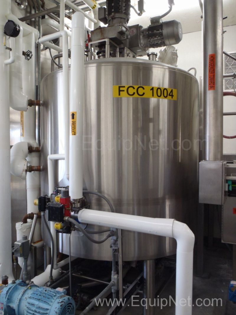 Walker 1000 Gallon Stainless Steel Jacketed Mix Tank - 1004