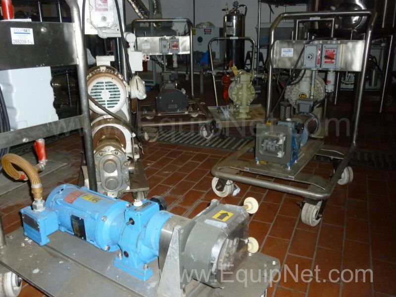 Lot of 6 Watson Marlow and Waukesha Portable 316 Stainless Steel Diaphragm Pumps