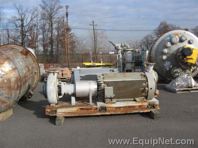 Durco Mark III 10 X 8 X 16-15.1 Carbon Steel Centrifugal Pump with Matching 300 HP motor
