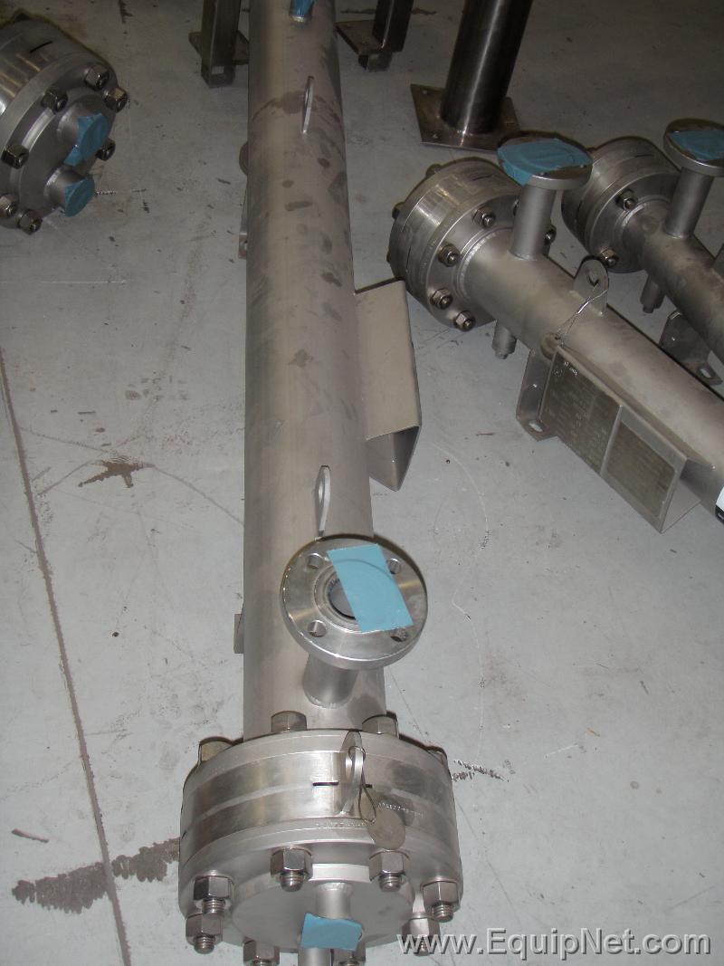Unused Allegheny Bradford 16 Square Foot Sanitary 6-Pass 316L Stainless Steel Heat Exchanger 
