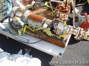 Durion Portable Stainless Steel Centrifugal Pump Model 1 1/2 X 1 - 6\54 with 5 HP Motor 