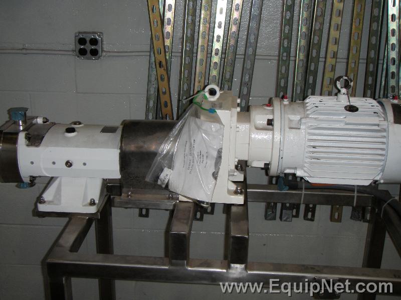 Unused Alpha Laval 316L Stainless Steel Chemical Lobe Pump Model SRU3NLS-15MGP4CBHA 