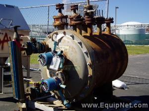 100 Gallon Tolan Carbon Steel Oil Circulation Hold Tank and assorted pumps