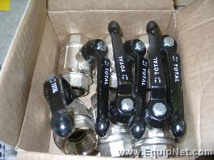 Lot of 12 Unused 1'' (DN25) Total Stainless Steel Threaded Ball Valves