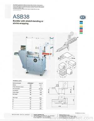 Unused CAM ASB38 Automatic Shrink Bundler with Case Packer