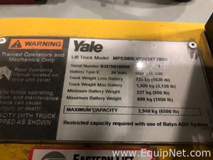Yale MPE080LVGN24T2896 Battery Operated Fork Truck