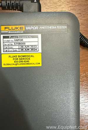 Fluke Biomedical VT900A Gas Flow Analyzer plus Fluke Biomedical Vapor Anesthesia Tester