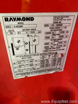 Raymond 425 C40QM Stand Up Reach Fork Truck