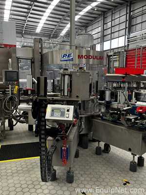 P.E. Labellers Modular Plus Automatic Rotary Labeling Machine With Logics and Controls Label Checker