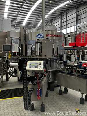 P.E. Labellers Modular Plus Automatic Rotary Labeling Machine With Logics and Controls Label Checker