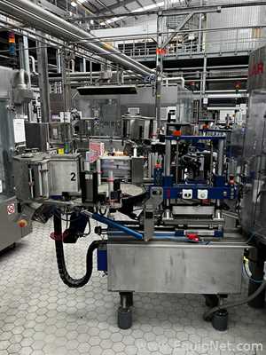 P.E. Labellers Modular Plus Automatic Rotary Labeling Machine With Logics and Controls Label Checker