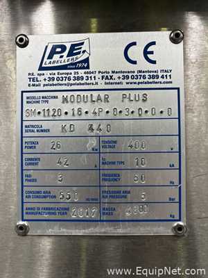 P.E. Labellers Modular Plus Automatic Rotary Labeling Machine With Logics and Controls Label Checker