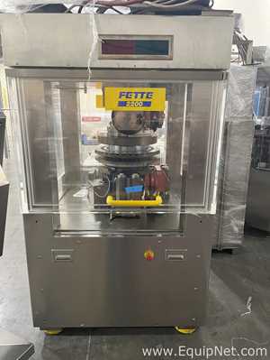 Fette 2200 Tablet Press 36 Station with B Tooling