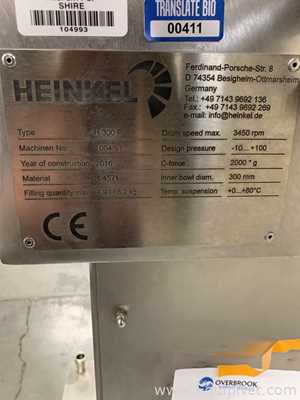 Centrífuga de Voluta Heinkel Co H 300 P
