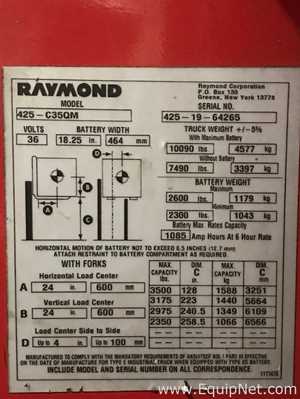 Montacargas Raymond  425-C35QM