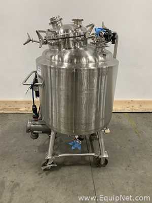 Precision Stainless 300 Liter Insulated Mobile Mixing Tank - V-3122C