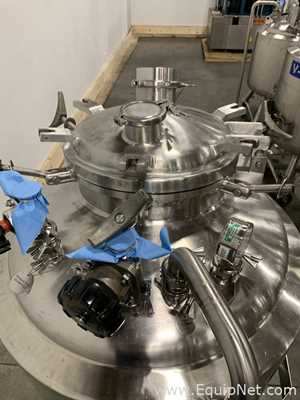 Precision Stainless 300 Liter Insulated Mobile Mixing Tank - V-3122C
