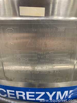 Precision Stainless 300 Liter Insulated Mobile Mixing Tank - V-3122C