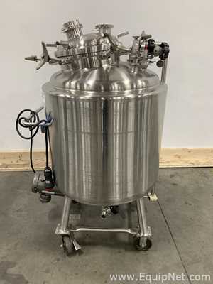Precision Stainless 300 Liter Insulated Mobile Mixing Tank - V-3482