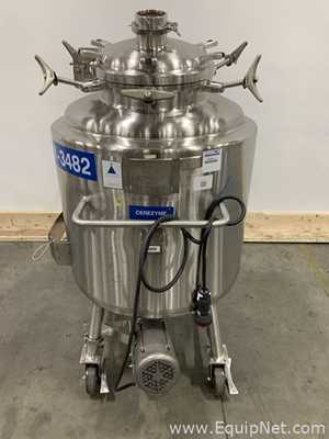 Precision Stainless 300 Liter Insulated Mobile Mixing Tank - V-3482