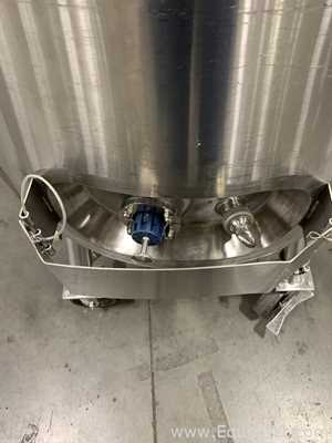 Precision Stainless 300 Liter Insulated Mobile Mixing Tank - V-3482