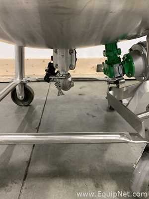 Precision Stainless 300 Liter Insulated Mobile Mixing Tank - V-3482