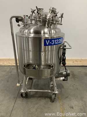 Precision Stainless 300 Liter Insulated Mobile Mixing Tank - V-3122B